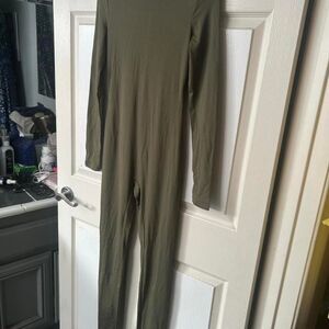 No-brand Women's Green and Khaki Jumpsuit
